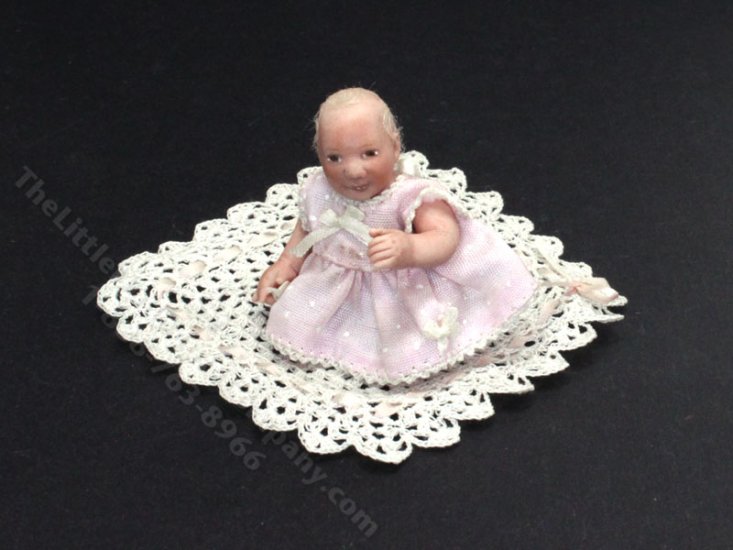 (image for) Miniature Angelica Spring Handmade Baby Doll with Blanket