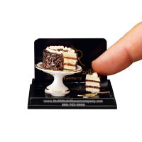 (image for) Black Forest Cake on Cake Plate with Cake Server