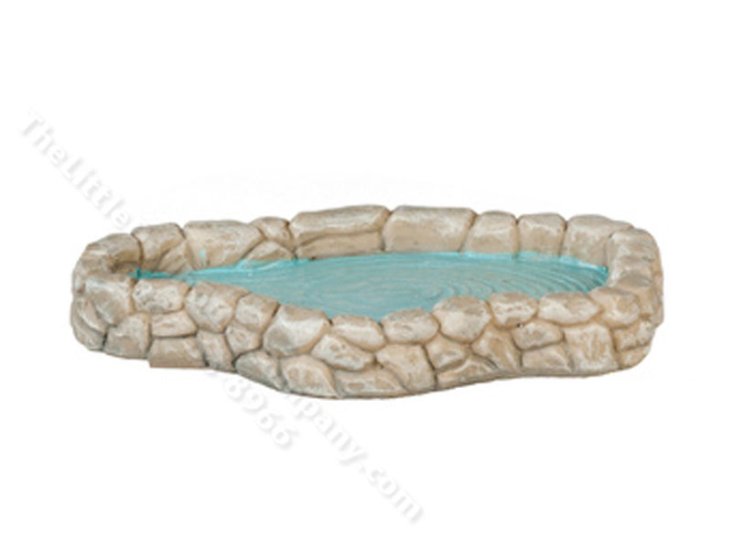 (image for) Miniature Grey Pond for Dollhouses