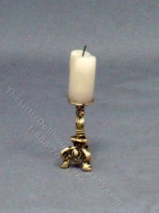 (image for) Miniature Gold Candlestick for Dollhouses