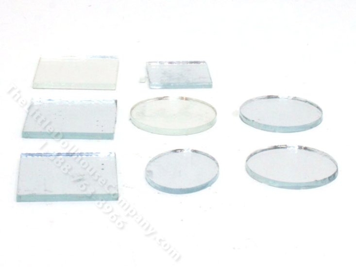 (image for) Miniature Mirror Tiles for Dollhouses (Set of 8)