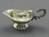 (image for) Miniature Sterling Silver Eagle Head Gravy Bowl by Don Henry