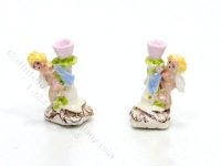 (image for) Miniature Cupid Candlestick Holders for Dollhouses