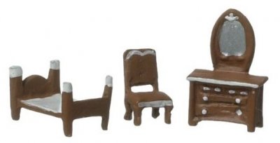 (image for) 1/144" Brown Bedroom Set