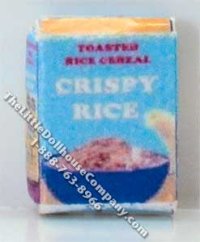 (image for) 1:24 Scale Dollhouse Model Box of Crispy Rice Cereal