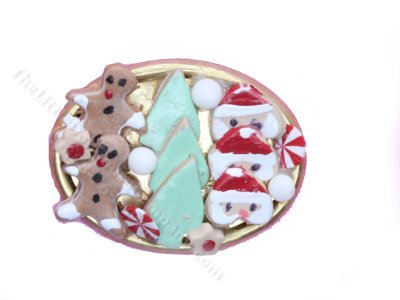 (image for) Large Tray of Christmas Cookies