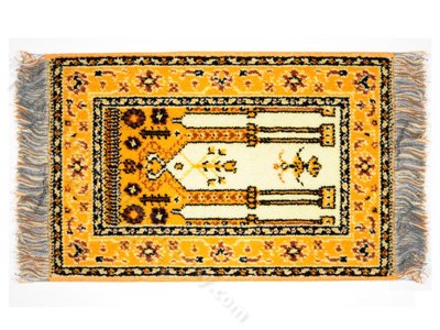 (image for) Miniature Yellow Mohamen Carpet for Dollhouses