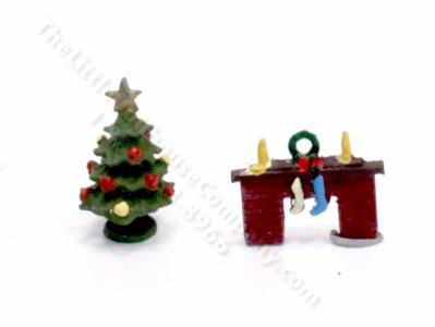 (image for) 1/144" Christmas Tree and Mantle