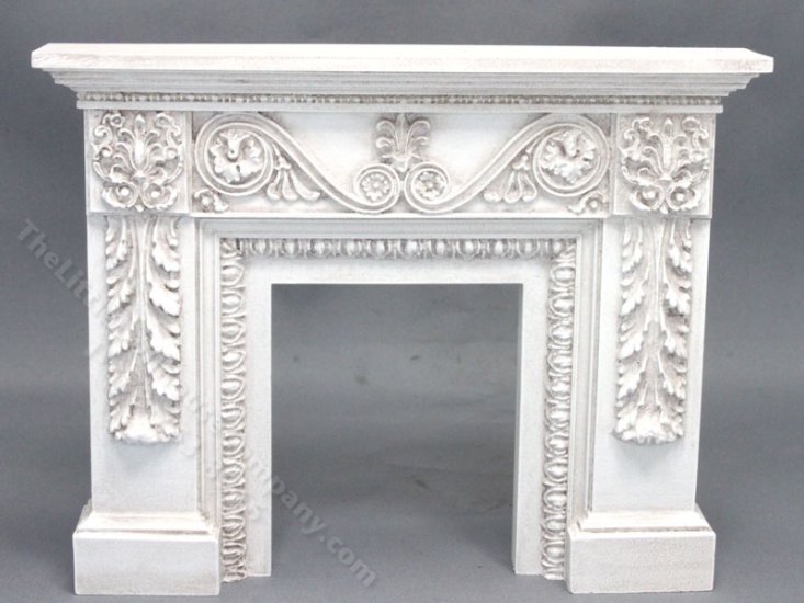 (image for) Miniature Distressed Victorian Fireplace