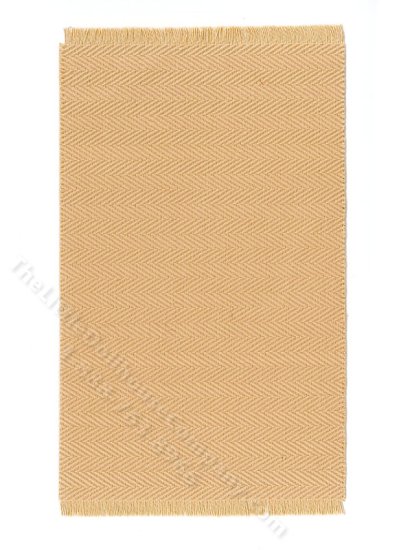 (image for) Miniature Gold Textured Chevron Rug for Dollhouses