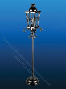 (image for) Miniature LED Lantern Lamp Post with Wand for Dollhouse