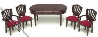 (image for) Miniature Dining Room Table and Four Chairs (discontinued)
