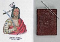 (image for) Miniature Book: 'History of the Indian Tribes of North America'