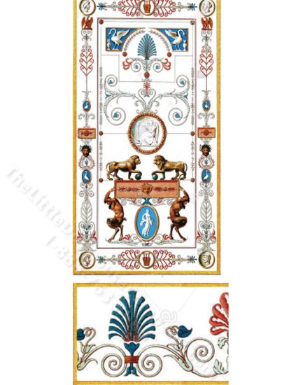 (image for) Miniature Wall Panel Wallpaper for Dollhouses