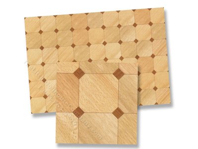 (image for) Dollhouse Scale Model Laminated Parquet Floor