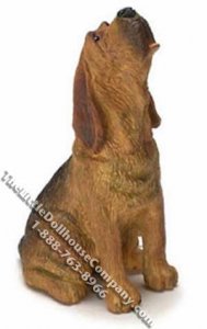 (image for) Dollhouse Scale Model Blood Hound Howling