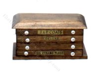 (image for) Vintage Miniature Sewing Storage Box for Dollhouses
