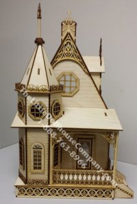 (image for) Half Scale Jasmine Gothic Victorian Cottage Laser Cut Kit