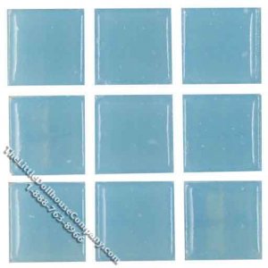 (image for) Miniature Pastel Blue Glass Mosaic Tile Sheet(Discontinued)