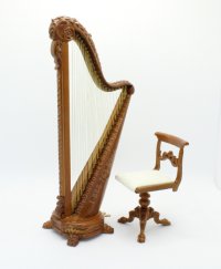 (image for) Madeline Rose Harp Set in Walnut