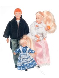 (image for) Blonde Victorian Doll Family