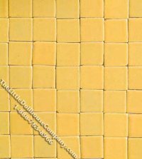 (image for) Miniature Yellow Tiles for Dollhouses (12.5"x6.5" sheet)