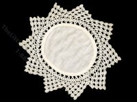 (image for) Miniature Handmade Round Starburst Table Cloth for Dollhouses