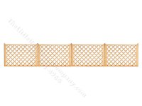 (image for) Crosshatch Fence for Dollhouse Scale Models, 4/pkg.