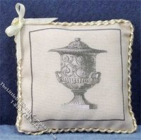 (image for) Miniature Pillow with Urn Pattern for Dollhouses