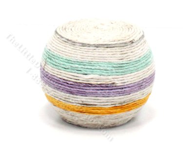 (image for) Miniature Round Bohemian Ottoman by PRD Miniatures