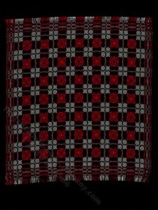 (image for) Miniature Woven Checked Rug for Dollhouses