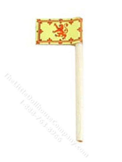 (image for) Miniature Banner of Scotland Sandcastle Flag for Dollhouses