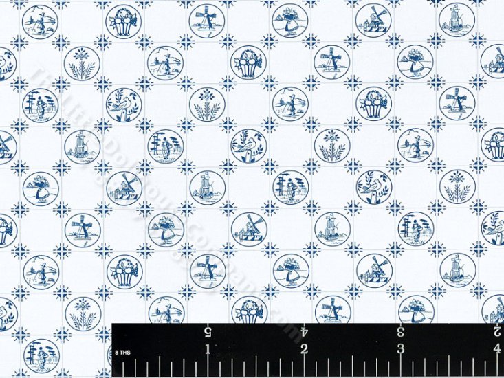 (image for) Dutch Miniature Wallpaper for Dollhouses