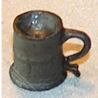 (image for) Miniature Mug, Pewter Color for Dollhouses