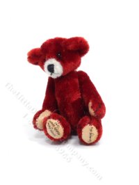 (image for) Miniature Red Teddy Bear for Dollhouses