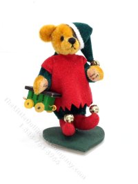 (image for) Miniature Christmas Teddy Bear for Dollhouses