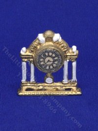 (image for) Miniature Double-Sided Mantle Clock for Dollhouses