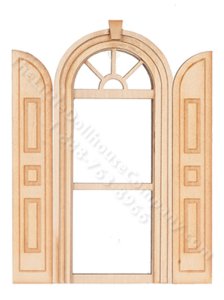 (image for) Miniature 1 Over 1 Shuttered Palladian Window