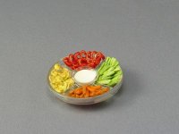 (image for) Dollhouse Scale Model Vegetable Platter by Pride of Plaice
