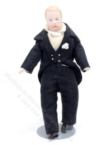 (image for) Porcelain Bearded Groom Doll