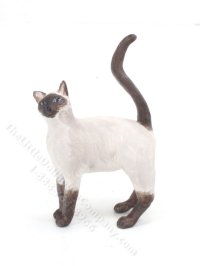 (image for) Miniature Siamese Cat Statuette for Dollhouses