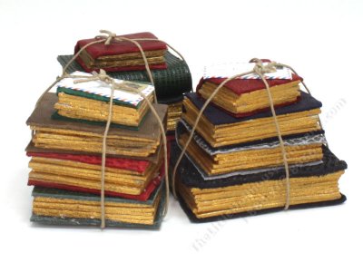 (image for) Miniature Four Book Stack Bound in Twine