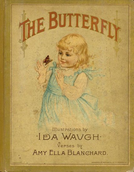 (image for) Miniature Book: 'The Butterfly' illustrated by Ida Waugh