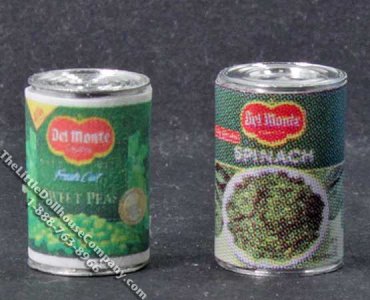(image for) Miniature Canned Vegetables for Dollhouses (1/pk)