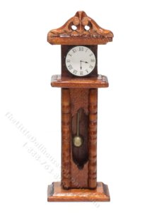 (image for) Miniature Vintage Short Grandfather Clock for Dollhouses