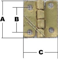 (image for) Miniature Hinge for Dollhouse Scale Models