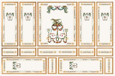 (image for) Dollhouse Scale Model Wallpaper Gold