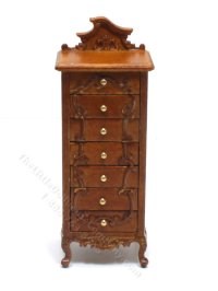 (image for) Miniature 6-Piece Walnut Art Nouveau Bedroom Set