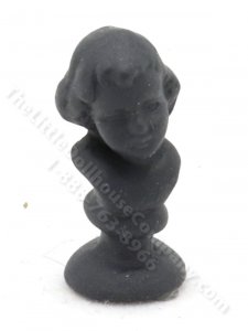(image for) Dollhouse Miniature Black Cherub Bust