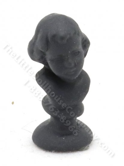 (image for) Dollhouse Miniature Black Cherub Bust
